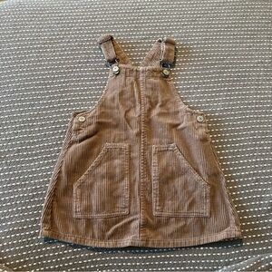 Zara Brown Corduroy Overalls